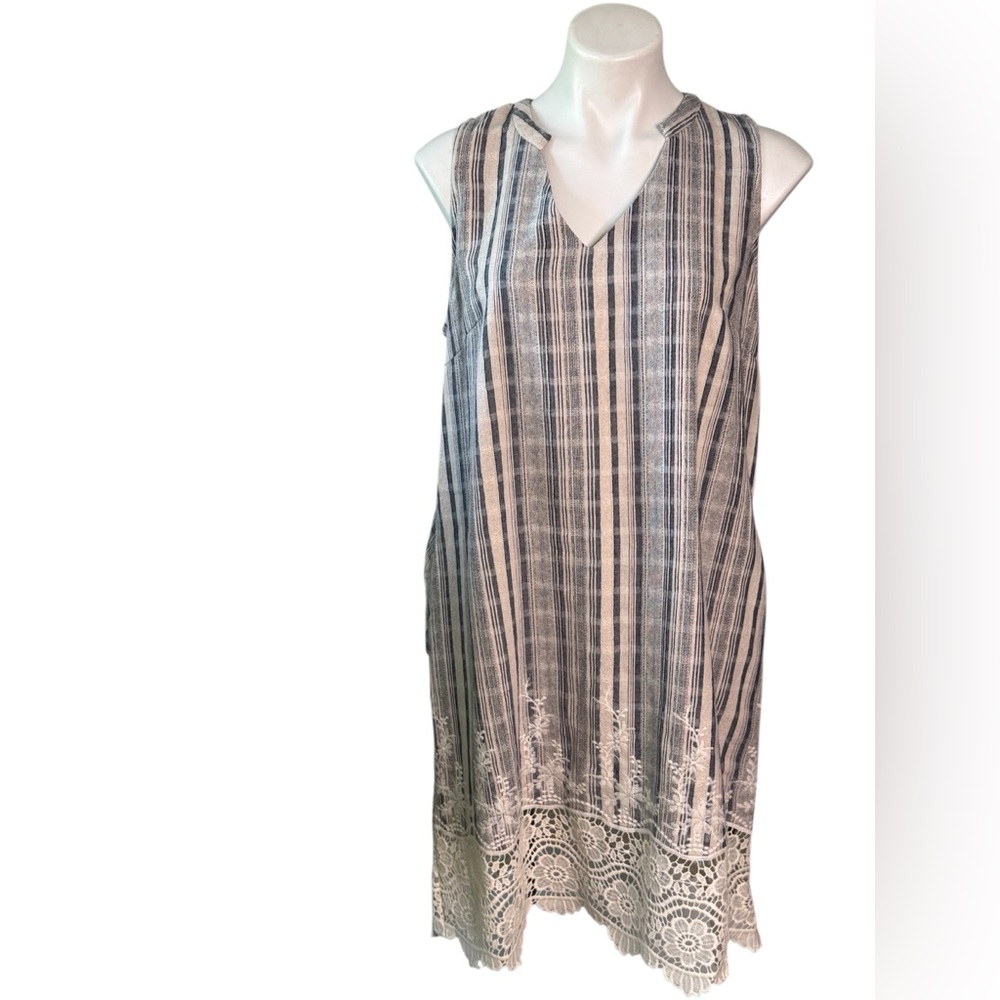Like New Sharagano Cotton Summer Shift Dress Runic 12